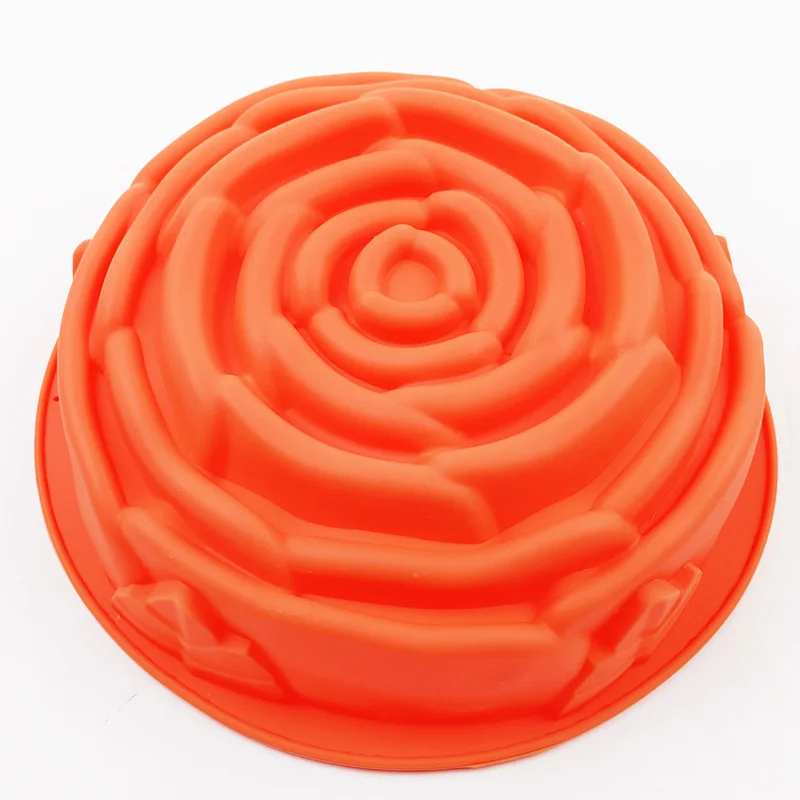 Rose Flower Baking Pan 3D Silicone Cake Mold Cake Pan Baking Flower Cake Mold