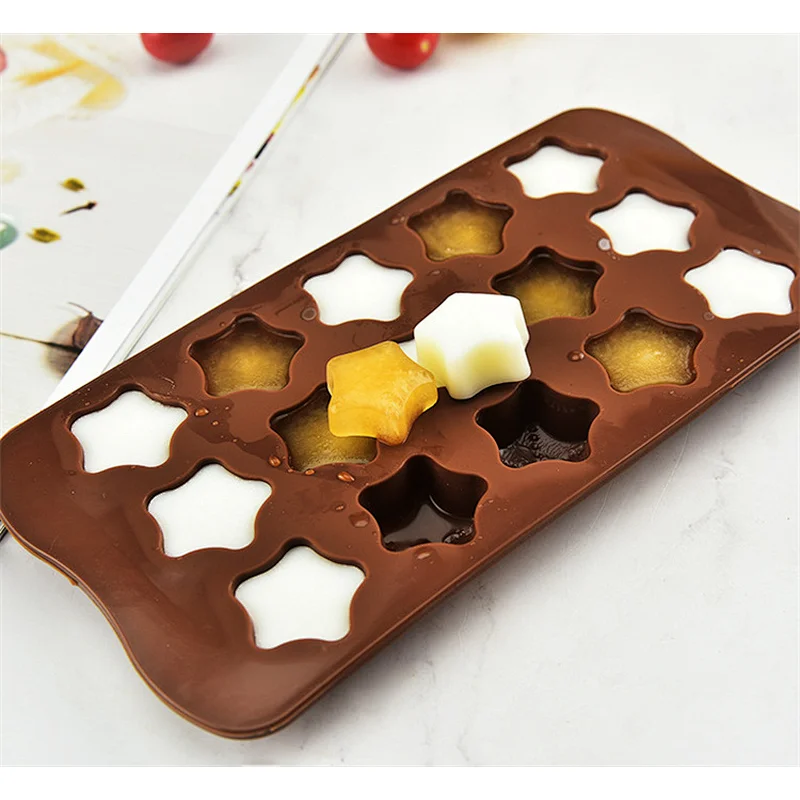 silicone 3d star chocolate mold polycarbonate customize chocolate molds tray set
