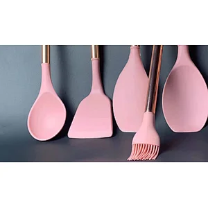 Pink Stainless Chef Utensils Versatile For Home Eco Friendly Black And Gold Utensils Utensils Spatulas