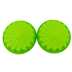 Silicon Cake Mold Heat Resistant Non Stick Flower Shapes Cake Silicon Mold Mould
