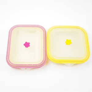 Square Food Storage Container Microwavable Food Container With Lid