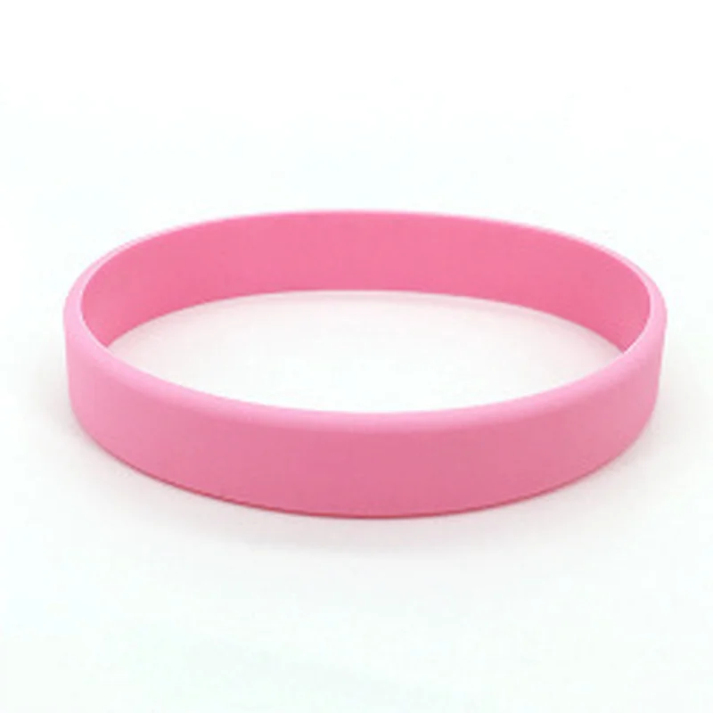Screen Printed Blank Silicone Rubber Simple Silicon Wristband