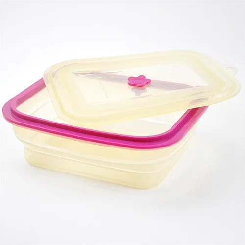 Food Container Wholesale Retractable Silicone Collapsible Food Storage Containers