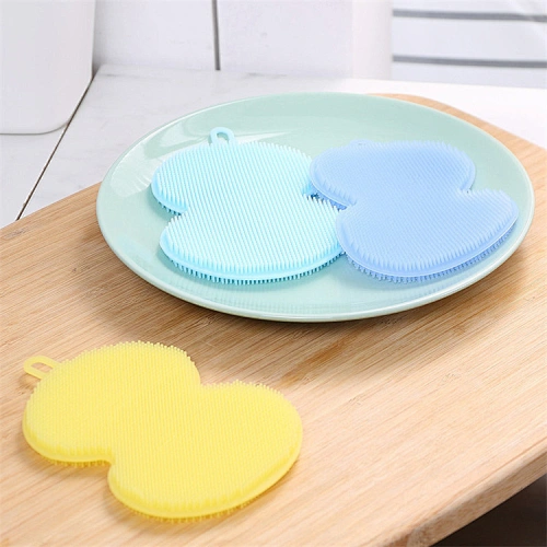 silicone sponge with scraper