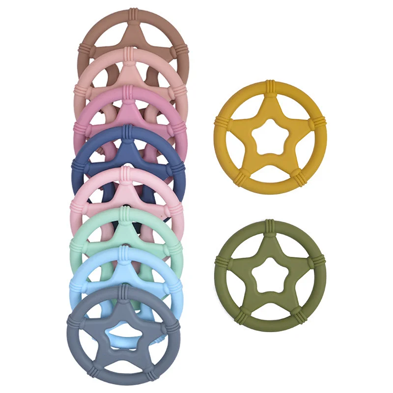 Diy Baby Eco Friendly Teethers  Start Shape Non-Toxic Baby Toys Teether