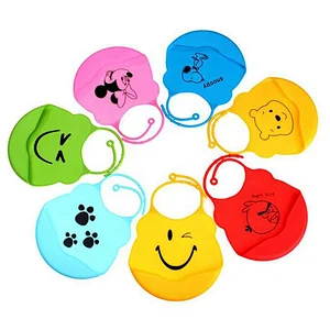 Cute Waterproof silicone baby bib and placemat