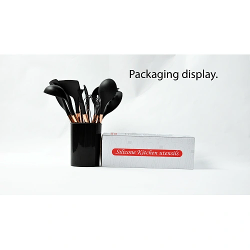 white silicone cooking utensils