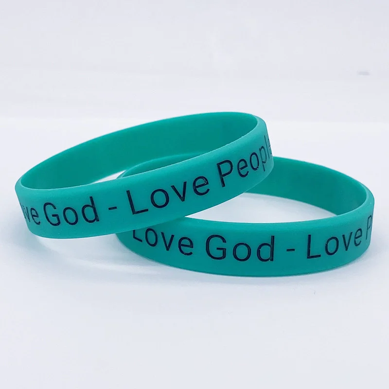 Eco-Friendly Printed Custom Logo Personalized Embossed Silicone Wristbands