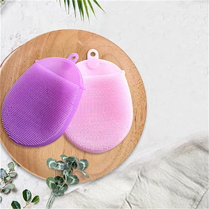 Silicon Bath Disposable Back Baby  Double Sided Body Shower Scrubber Sponge