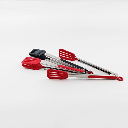 Stainless Steel Non-Stick Food Clip Tongs Kitchen Serving Metal Locking Cooking Tongs