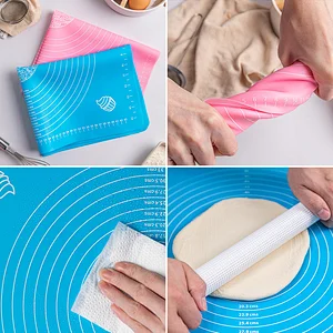 Custom Non-Stick Silicone Baking Mat Silicone Anti-Slip Mat For Rolling Dough
