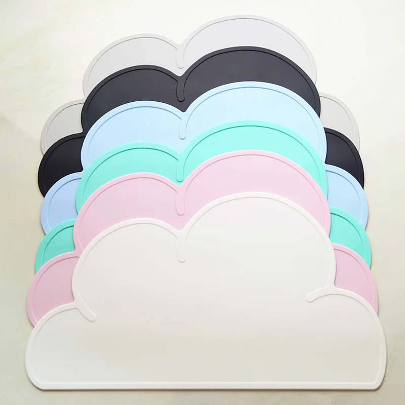 Customized Dining Cloud Silicone Mat baby Placemat