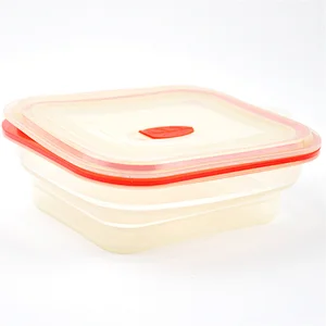 Refrigerator Food Storage Container Silicon Folding Catering Hot Food Container