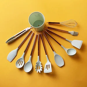 Customized Household Marvel 12 Food Grade Silicon Kitchen Tools Set Utensilskicthen Utensils Spatula Set