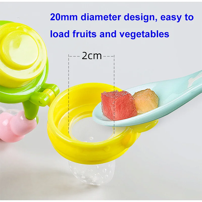 Silicone Baby Food Pacifier Fresh Fruit Feeder Fruit Pacifier Baby Feeder