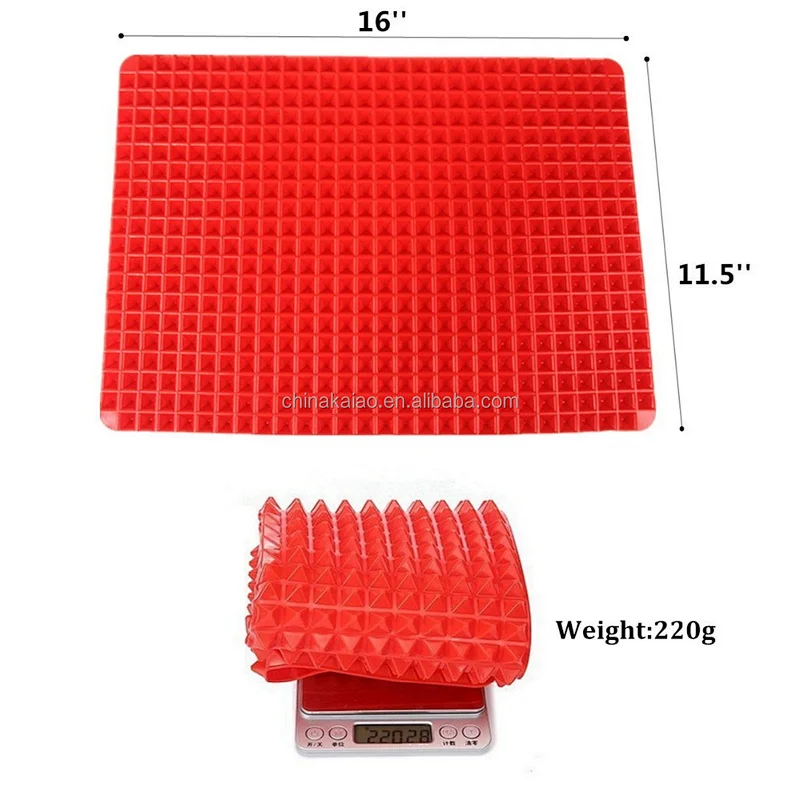New Design heat resistant muti-function pyramid silicone pot mat baking sheet