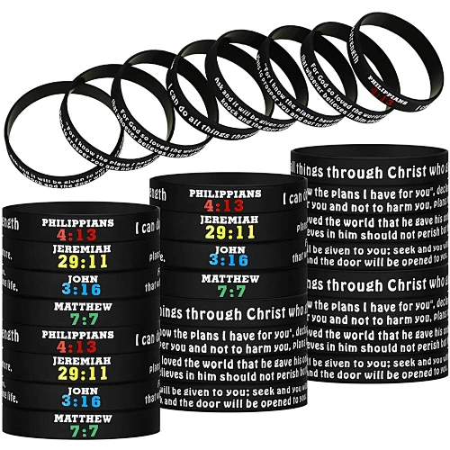 inspirational rubber bracelets
