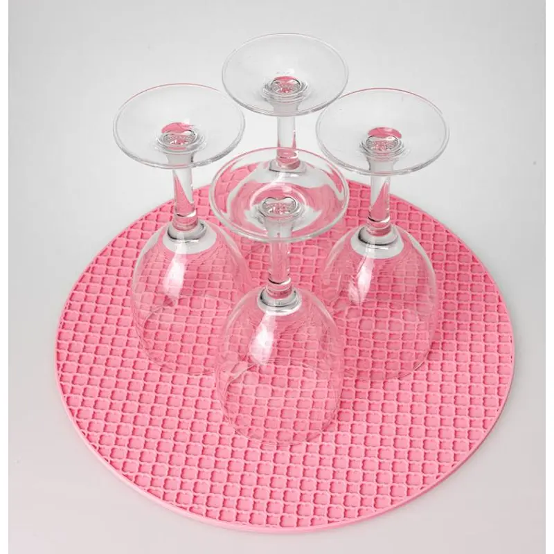 Food Grade Round Silicone Drying Mat Silicone Trivet Silicone Multifunctional Heat Resistant