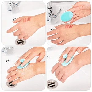 Face Cleansing Pads Silicone Face Scrubber Soft Silicone Head Care Scrubber