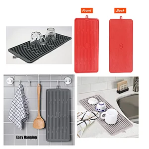 Customizable Silicone Mats Dish Drying Mats for Kitchen