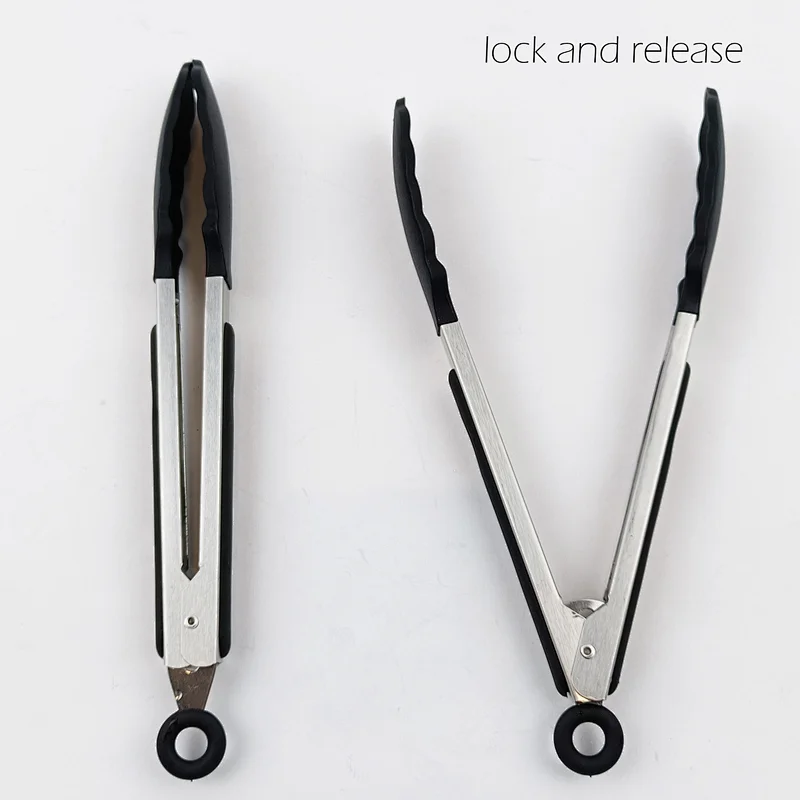 2022 Bpa Free Stainless Steel Bbq Clip Multifunctional Barbecue Food Clip Food Tongs
