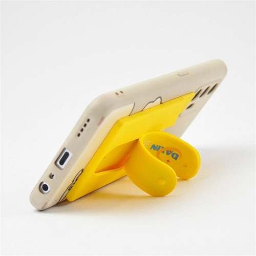 Portable Adhesive Silicone Cell Phone Stand Wallet Credit Card Phone Holder With Stand
