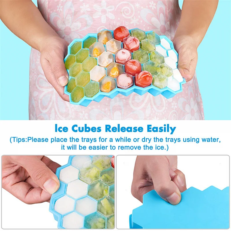 Silicone Honeycomb Ice Cube Tray Honeycomb Ice Cube Trays With Removable Lids