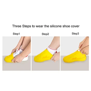 Shoes Covers Anti-Slip Waterproof Silicone Shoe Cover Reusable Waterproof Shoe Cover