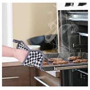 Checkered Oven Mitts Silicone Oven Mitts And Pot Holders