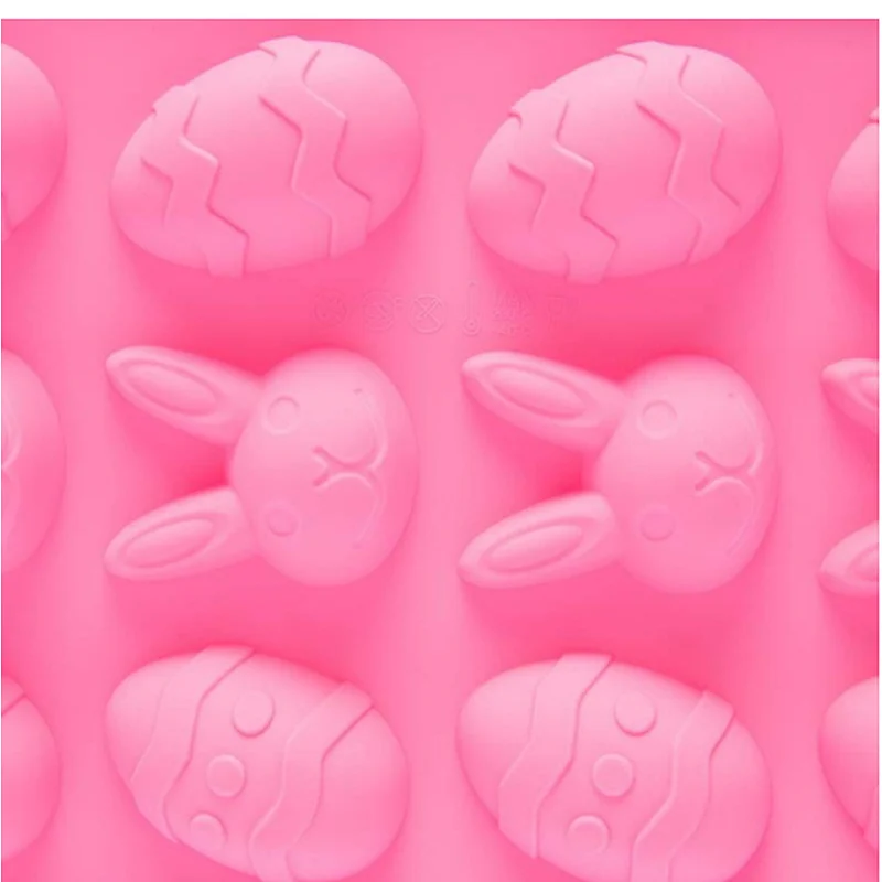 3D Rabbit Easter Bunny Silicone Mould Fondant Cake Molds Cupcake Decorating Tools Confeitaria Chocolate Mold Kitchen