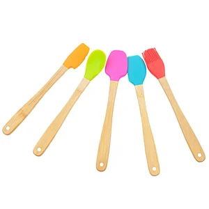 High Quality Butter Spatula Heat Resistant Basting Brush Shovel  Spoon Spatula Set Silicone