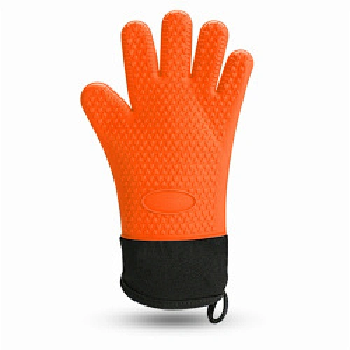 grey silicone oven gloves