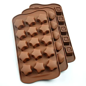 Hot Silicone Molds For Chocolate Truffles 3D Mold Chocolate Chips Cookies Mold