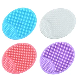 Face Cleansing Pads Silicone Face Scrubber Soft Silicone Head Care Scrubber