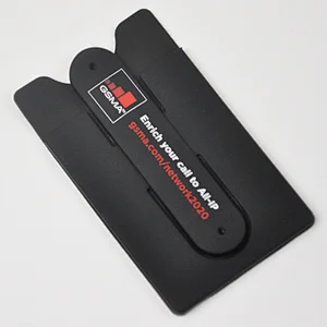 Portable Adhesive Silicone Cell Phone Stand Wallet Credit Card Phone Holder With Stand