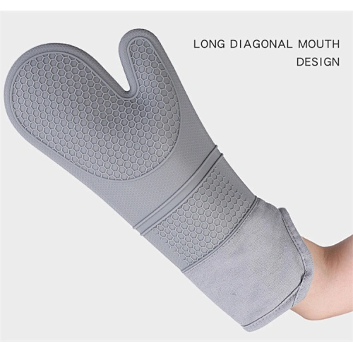 black cooking gloves