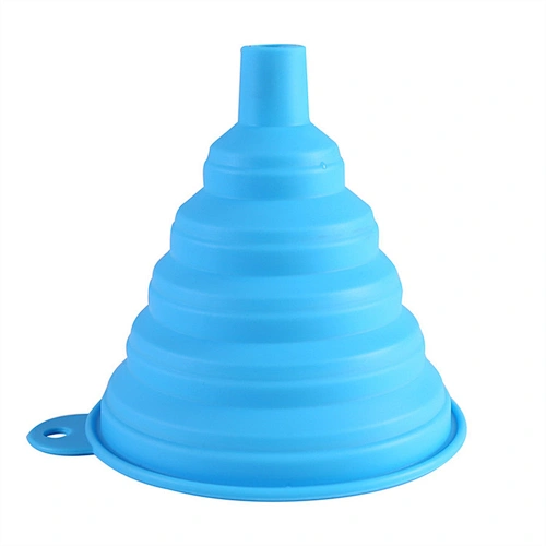 Food Grade Mini Small Silicone Collapsible Foldable Funnel For Kitchen Accessories