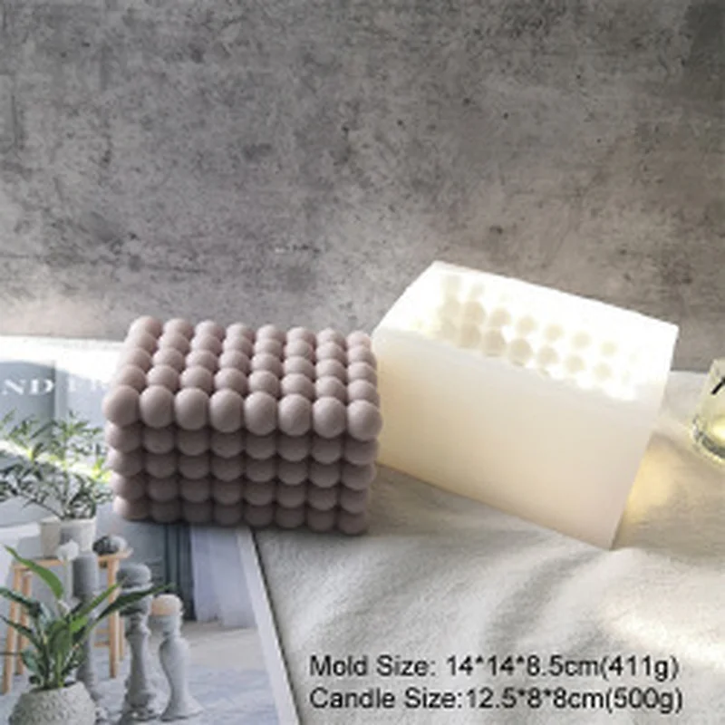 3D Silicone Molds For Candle Custom Logo Silicone Wax Melt Molds Geometric Silicone Candle Mold