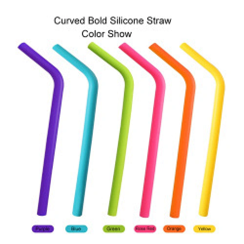 reusable silicone straws with case