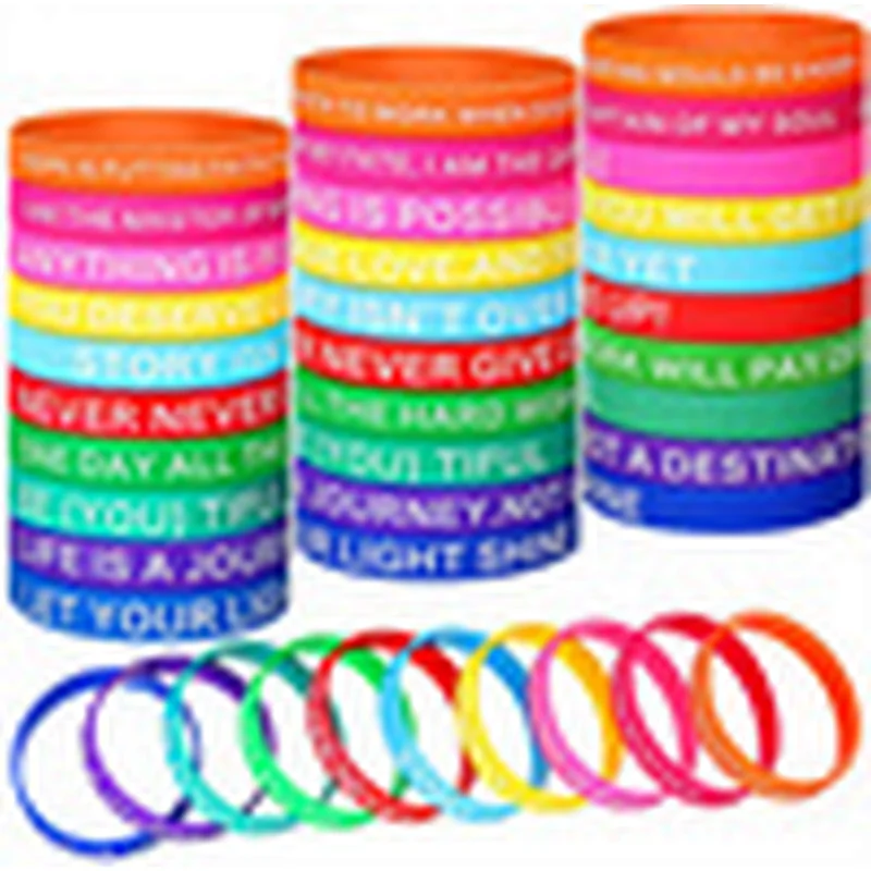 Screen Printed Blank Silicone Rubber Simple Silicon Wristband