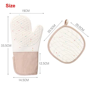 Wholesale Christmas Heat Resistant Kitchen Oven Mitts Pot Holder With Pocket