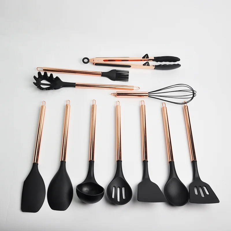 Customized Household Marvel 12 Food Grade Silicon Kitchen Tools Set Utensilskicthen Utensils Spatula Set