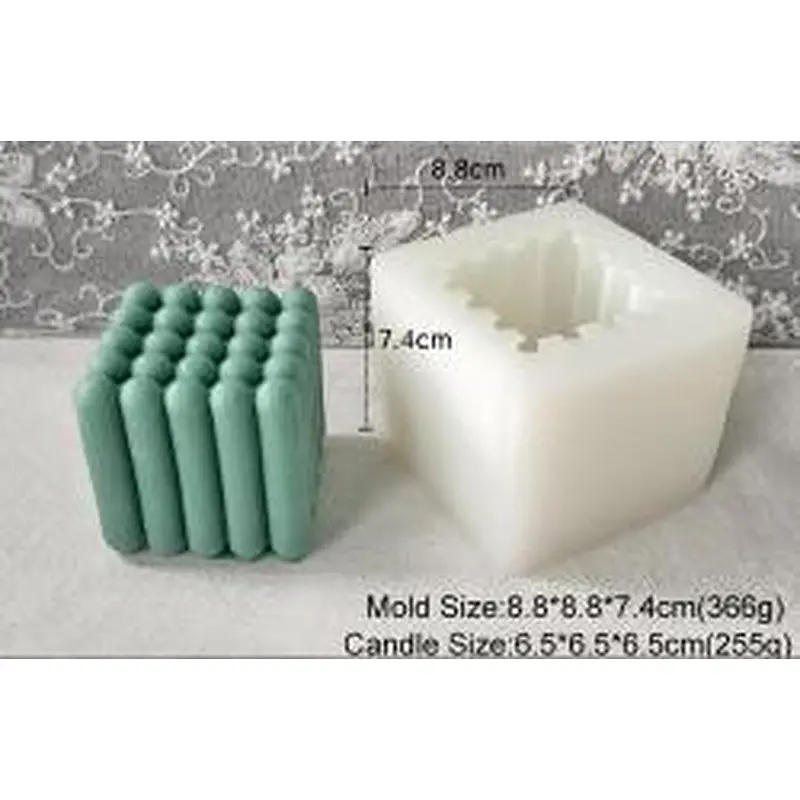 Silicone Candle Mold Bubble Cube Mould 3D Candle Mould Candle Wax Soy Silicone Mold