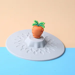 Custom Reusable Eco Friendly Silicon Lids Tea Coffee Ceramic Mug  Fun Lid