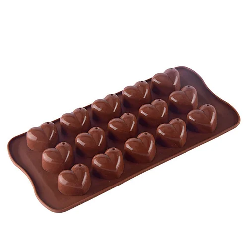 Silicone 3D Heart Chocolate Mould Silicone Chocolate Polycarbonate Chips Mold Tools