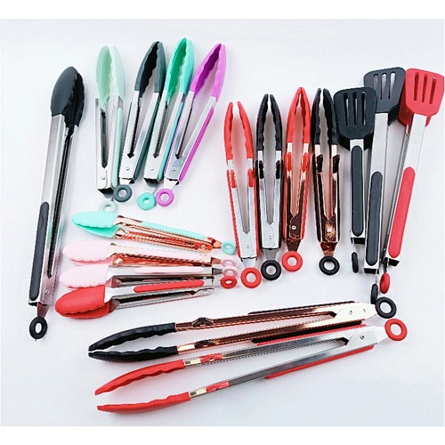 heat resistant silicone tongs