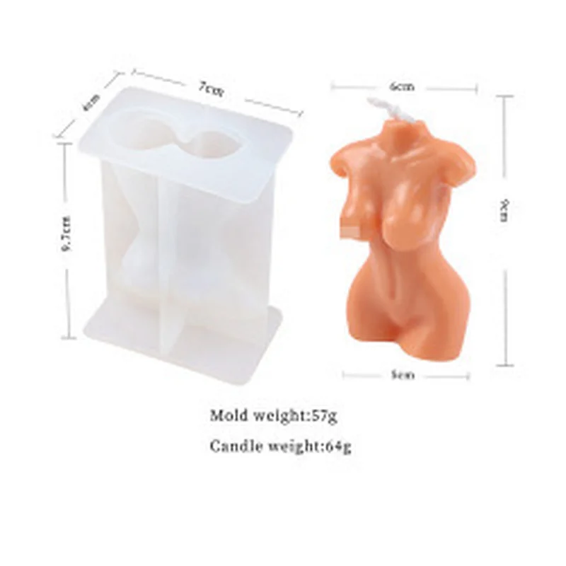 Naked Woman Candle 3D Silicone Molds Man And Woman Candle Mold Silicone Molds For Candle Making Woman
