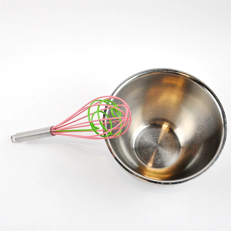 Silicone Kitchen Hand Egg Whisk Minu High Quality Metal Ball Wire Whisk
