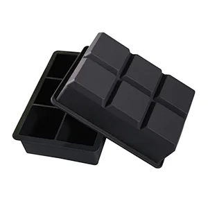 6 Grid Silicone Ice Cube Trays Ice Cube Mold Refrigerator Ice Cube Mould Box Molds Maker Tray