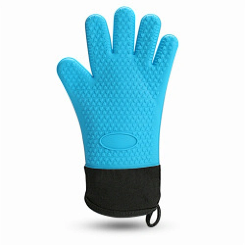 grey silicone oven gloves